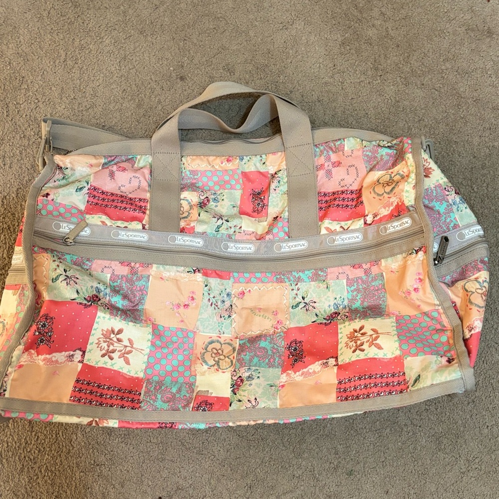 Lesportsac Colorful Patchwork Travel Bag